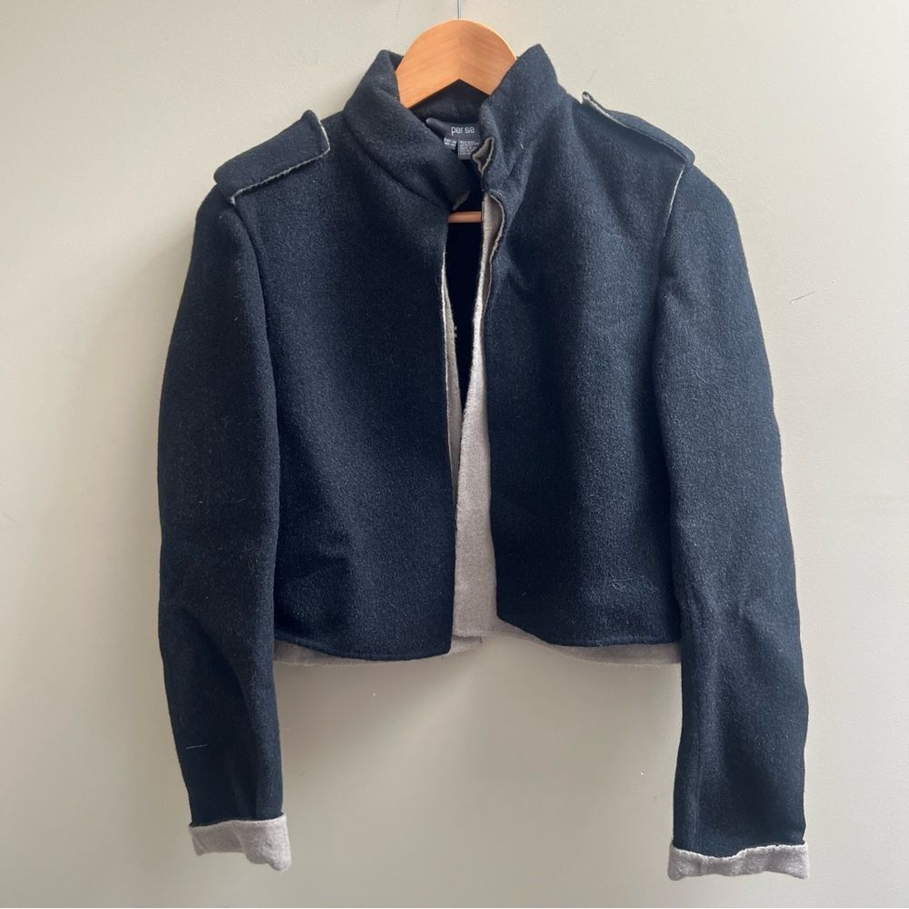 Per Se two toned Wool/angora. Jacket.  Size 10